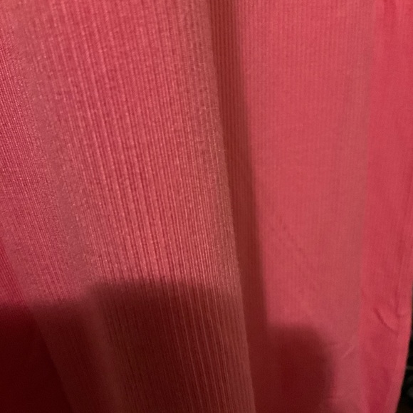 🆕XS BUBBLE GUM PINK SOFT LOUNGE LONG SLEEVE SQUARE NECK RIBBED SKIMS STYLE MAXI - Picture 13 of 15